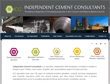 Tablet Screenshot of cementconsultants.com